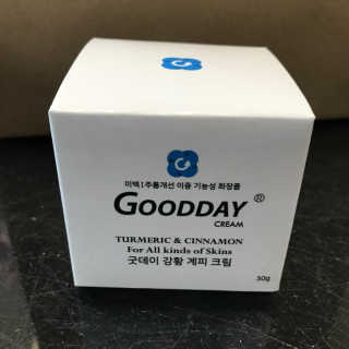 GoodDay Skincare GoodDay 강황 크림 — 4점을 준 리뷰어가 2019년 5월 올린 사용 사진