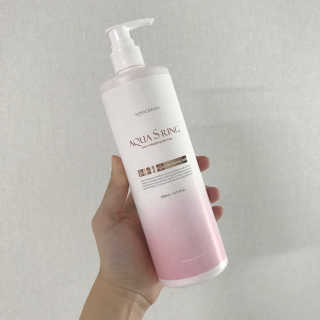 아쿠아큐링 아쿠아S링 퓨어리프레싱 헤어케어 500ml — 5점을 준 리뷰어가 2018년 8월 올린 사용 사진