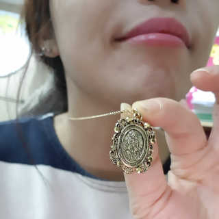 쥬얼카운티 92.5 Silver Byzantine Coin Pendant Necklace — 5점을 준 리뷰어가 2018년 11월 올린 사용 사진