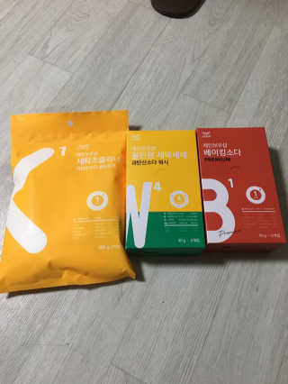 레인보우샵 올인원세탁세제,베이킹소다 스틱포6개입+세탁조클리너 — 5점을 준 리뷰어가 2018년 3월 올린 사용 사진
