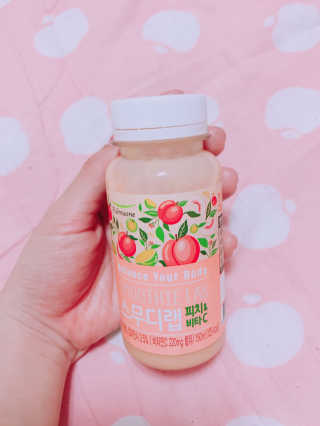 풀무원 스무디랩 피치&비타 — 5점을 준 리뷰어가 2017년 11월 올린 사용 사진