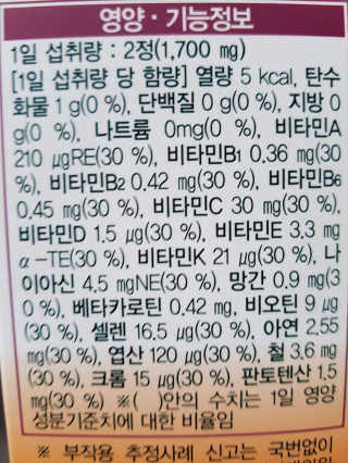 CUISINEDEGGUTI 꾸티 멀티비타민&미네랄S+ — 4.67점을 준 리뷰어가 2017년 11월 올린 사용 사진