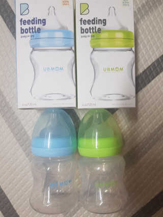 유비맘 신생아젖병 120ml 트리플팩_ 젖꼭지 포함 — 5점을 준 리뷰어가 2020년 2월 올린 사용 사진