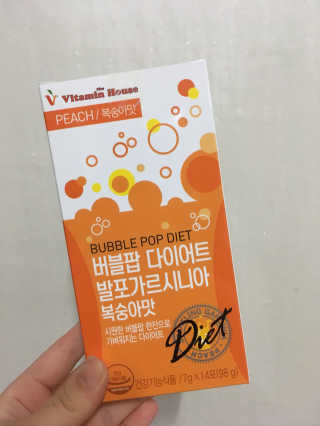 비타민하우스 버블팝 다이어트 발포가르시니아 청포도/복숭아 — 4점을 준 리뷰어가 2017년 5월 올린 사용 사진