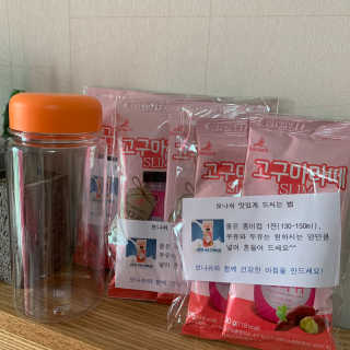보나쉬슬림 고구마라떼 6pc+보틀 — 4점을 준 리뷰어가 2019년 7월 올린 사용 사진