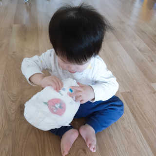 보솜이 베이비케어 팬티형 기저귀 — 4점을 준 리뷰어가 2019년 3월 올린 사용 사진