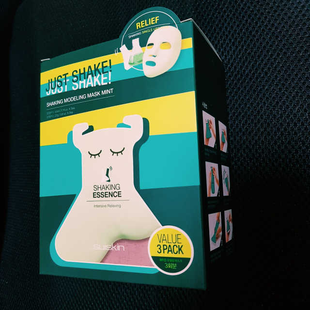 스위스킨-쉐이킹 모델링 마스크팩 민트 리뷰 사진