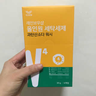 레인보우샵 올인원세탁세제,베이킹소다 스틱포6개입+세탁조클리너 — 5점을 준 리뷰어가 2018년 3월 올린 사용 사진