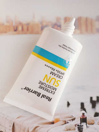 리얼베리어 익스트림 모이스처 선크림 SPF50+ PA++++ — 4.5점을 준 리뷰어가 2019년 4월 올린 사용 사진