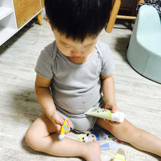 달곰이 어린이 치약+어린이 칫솔 SET — 5점을 준 리뷰어가 2017년 8월 올린 사용 사진