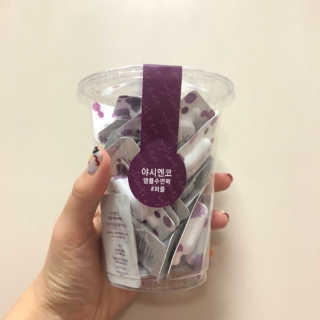 야시엔코 앰플수면팩 퍼플 — 2.5점을 준 리뷰어가 2019년 2월 올린 사용 사진