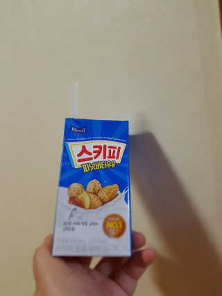 스키피피넛우유 스키피 피넛버터우유 — 5점을 준 리뷰어가 2019년 11월 올린 사용 사진