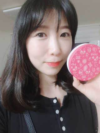 아미니 아쿠아 프로텍터 선쿠션 — 5점을 준 리뷰어가 2019년 5월 올린 사용 사진