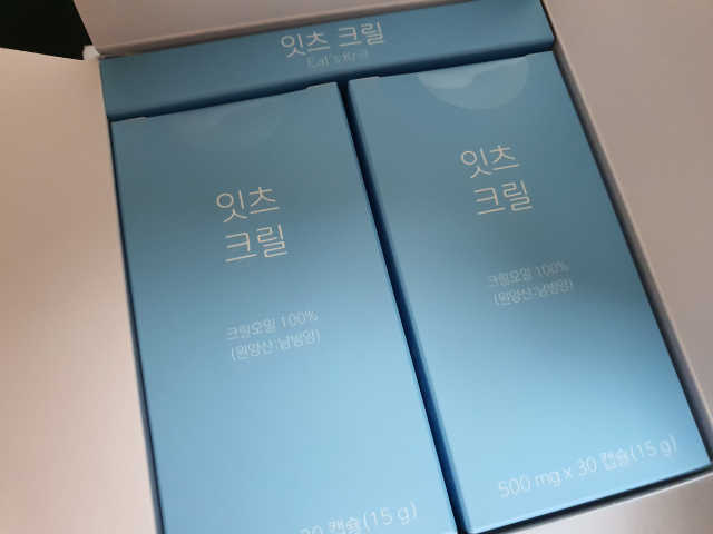 잇츠 크릴 1세트 60캡슐 리뷰 사진