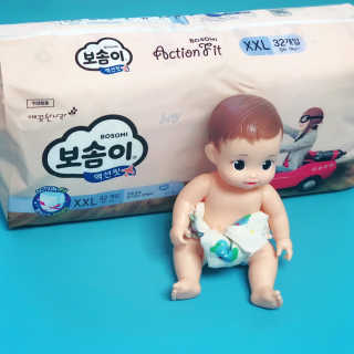 보솜이 액션핏 팬티형 — 4.5점을 준 리뷰어가 2019년 4월 올린 사용 사진