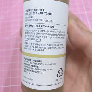 달리프 클로렐라 베러 루트 헤어토닉 100ml — 4.5점을 준 리뷰어가 2020년 1월 올린 사용 사진