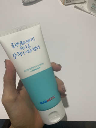 매너릭 올인원 딥클렌징폼 앤 쉐이빙 — 3점을 준 리뷰어가 2020년 2월 올린 사용 사진