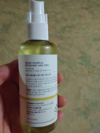 달리프 클로렐라 베러 루트 헤어토닉 100ml — 3점을 준 리뷰어가 2019년 9월 올린 사용 사진