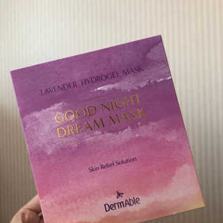 더메이블 라벤더 스킨 릴리프 하이드로겔 마스크 — 4.5점을 준 리뷰어가 2018년 10월 올린 사용 사진
