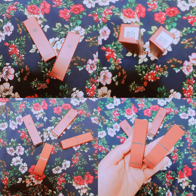 라네베 로즈 벨벳 립스틱 리뷰 사진