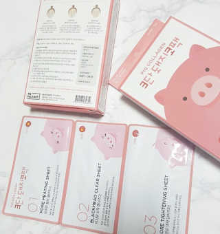 오리지널 미팩토리 3단 돼지코팩 5매입 X 2 — 5점을 준 리뷰어가 2018년 7월 올린 사용 사진