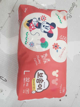 보솜이 베이비케어 팬티형 기저귀 — 5점을 준 리뷰어가 2019년 3월 올린 사용 사진