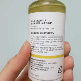 달리프 클로렐라 베러 루트 헤어토닉 100ml — 4점을 준 리뷰어가 2020년 3월 올린 사용 사진
