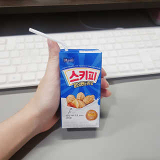 스키피피넛우유 스키피 피넛버터우유 — 3.5점을 준 리뷰어가 2019년 11월 올린 사용 사진