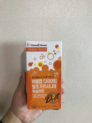 비타민하우스 버블팝 다이어트 발포가르시니아 청포도/복숭아 — 2.5점을 준 리뷰어가 2017년 5월 올린 사용 사진