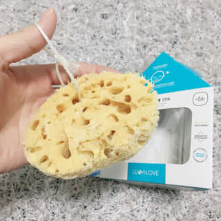 룰라러브 모공관리 끝 지중해산 천연해면 바디스펀지 — 5점을 준 리뷰어가 2018년 2월 올린 사용 사진