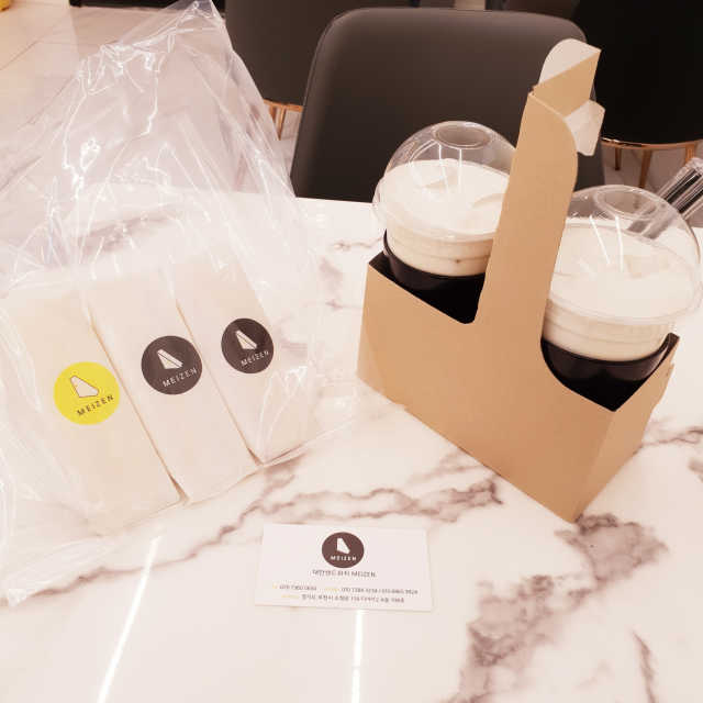 [대만샌드위치메이젠_중동현대점]샌드위치5개+음료2잔 리뷰 사진