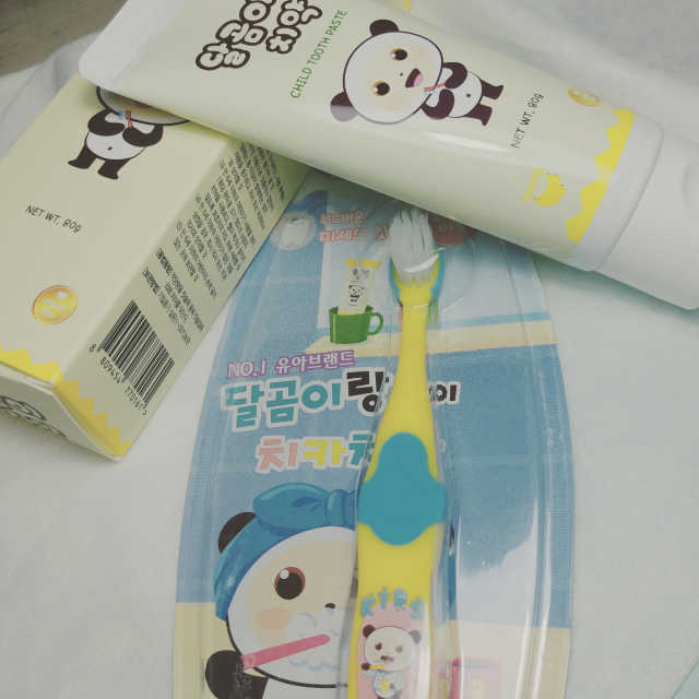 달곰이 어린이 치약+어린이 칫솔 SET 리뷰 사진