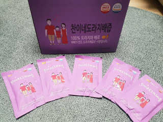 찬이네과수원 찬이네_도라지배즙 1BOX 50개입 — 5점을 준 리뷰어가 2018년 4월 올린 사용 사진
