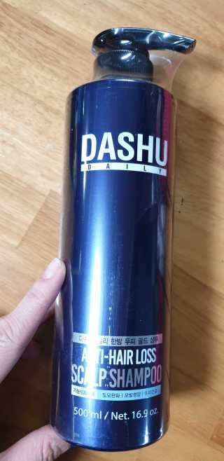 다슈코리아 다슈 데일리 단백질 한방 두피 골드 샴푸 500ml — 4점을 준 리뷰어가 2018년 11월 올린 사용 사진
