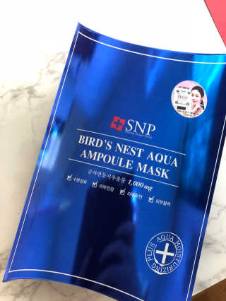 SNP 바다제비집 아쿠아 앰플 마스크 — 4점을 준 리뷰어가 2018년 3월 올린 사용 사진
