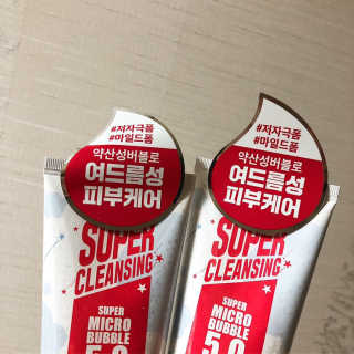 미팩토리 슈퍼 마이크로 버블 5.0 클렌징 폼 X 2EA — 4점을 준 리뷰어가 2019년 6월 올린 사용 사진