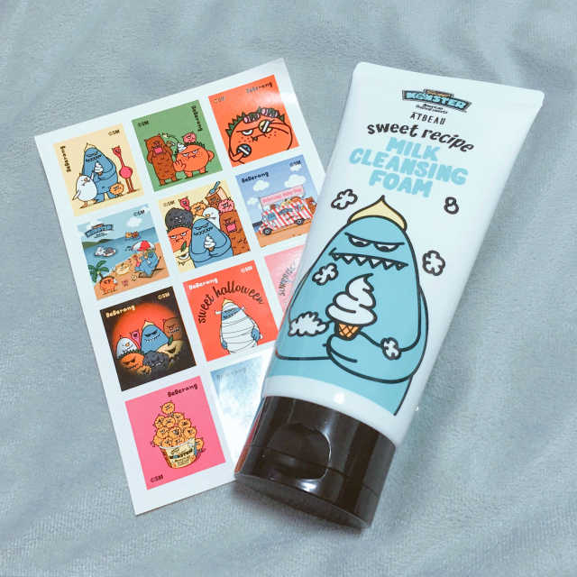 엣뷰 스위트 레시피 밀크 클렌징 폼 리뷰 사진