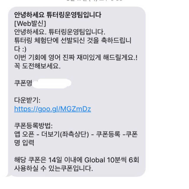 [튜터링] 원어민 1:1 영어회화 레슨권 리뷰 사진