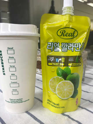 장수농가 리얼깔라만시 — 4.83점을 준 리뷰어가 2018년 6월 올린 사용 사진