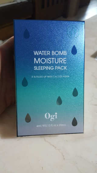 오지아이 워터 밤 모이스처 슬리핑 팩 4ml X 20pcs — 5점을 준 리뷰어가 2019년 12월 올린 사용 사진