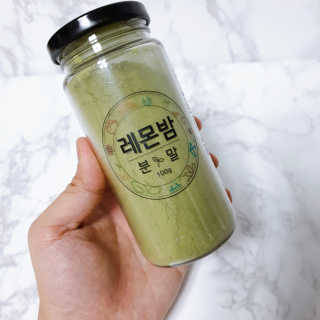 초능력 국내산 레몬밤 분말 — 4점을 준 리뷰어가 2019년 8월 올린 사용 사진