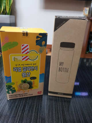 장수농가 리얼깔라만시 원샷 50ml 10팩+보틀 — 5점을 준 리뷰어가 2019년 5월 올린 사용 사진