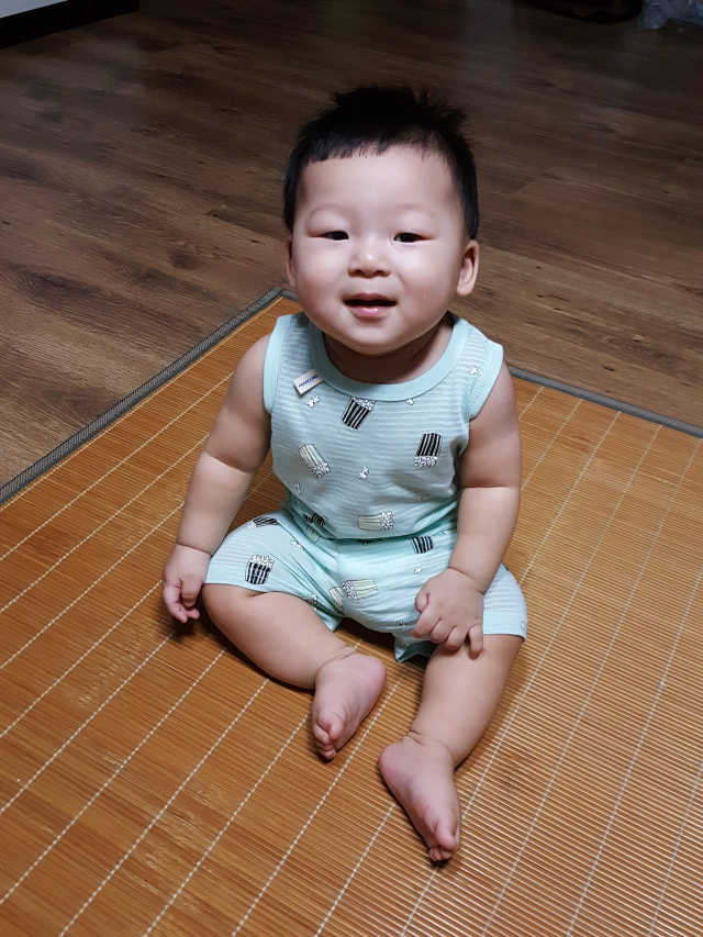 북유럽감성 프랜스링 팝콘 민소매 실내 상하복 리뷰 사진