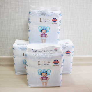 네추럴블라썸 NATURAL BLOSSOM 슈퍼 얇은 바지 기저귀 — 5점을 준 리뷰어가 2018년 9월 올린 사용 사진