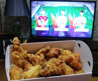 [치킨마루]-  빠사칸윙봉현미 + 콜라 500ml — 5점을 준 리뷰어가 2019년 7월 올린 사용 사진