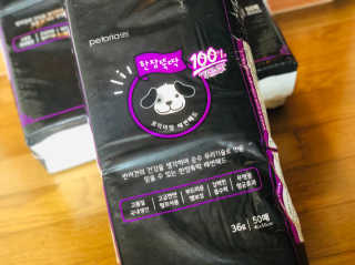 펫토리아 한장뚝딱 NEW 프리미엄 국내산 배변패드 — 5점을 준 리뷰어가 2019년 5월 올린 사용 사진