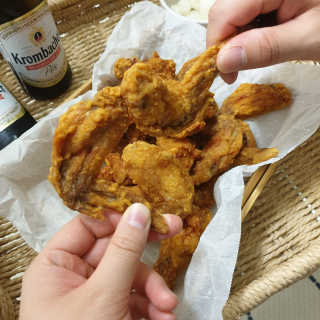 [치킨마루]-  빠사칸윙봉현미 + 콜라 500ml — 5점을 준 리뷰어가 2019년 7월 올린 사용 사진