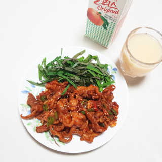 수월한 매운불닭발 350g — 5점을 준 리뷰어가 2019년 4월 올린 사용 사진