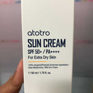 ATOTRO 아토트로 선 크림 SPF50+ PA++++ — 5점을 준 리뷰어가 2019년 4월 올린 사용 사진