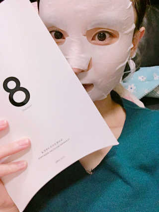 누메로 8 클리어링 모이스처 마스크팩 — 4.5점을 준 리뷰어가 2016년 12월 올린 사용 사진